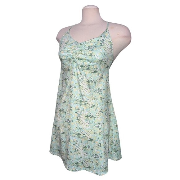 Halara Floral Print 2 Piece Backless Mini Casual Active Dress Sz Medium Womens B - Picture 6 of 14